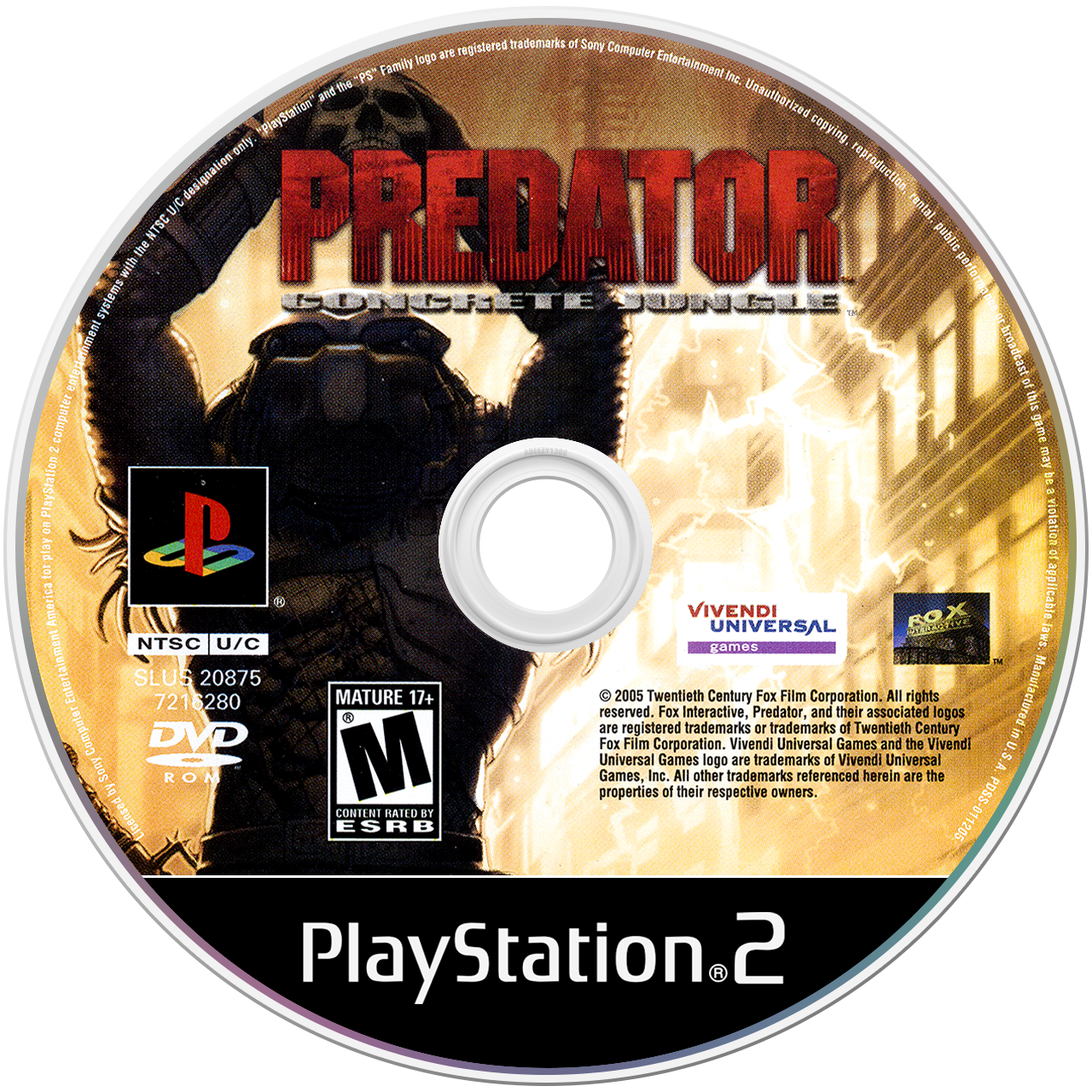 Predator Concrete Jungle media 4 for Playstation 2